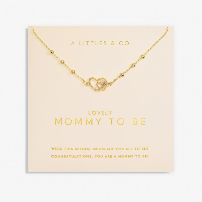 Forever Yours 'Lovely Mommy To Be' Necklace In Gold-Tone Plating