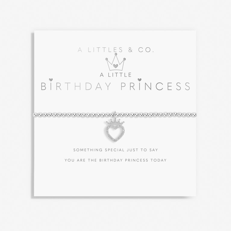 Kid's A Little 'Birthday Princess' Bracelet in Silver Plating